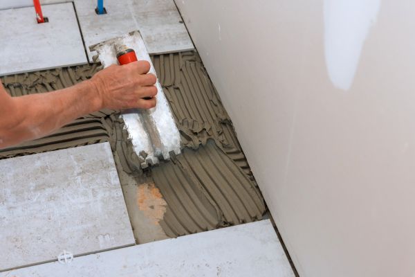 Bathroom Floor Renovation in Katy